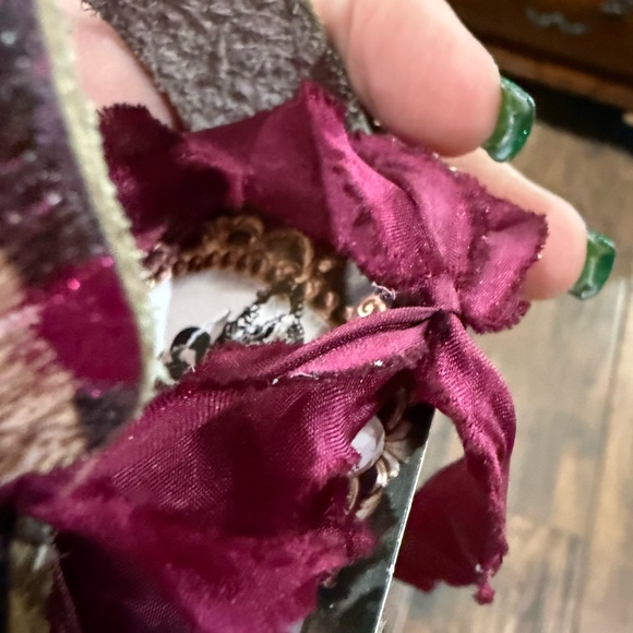 NEW-Pink and Brown Leopard Hair on Hide Print Bracelet with Rhinestone Detail - Picture 3 of 5